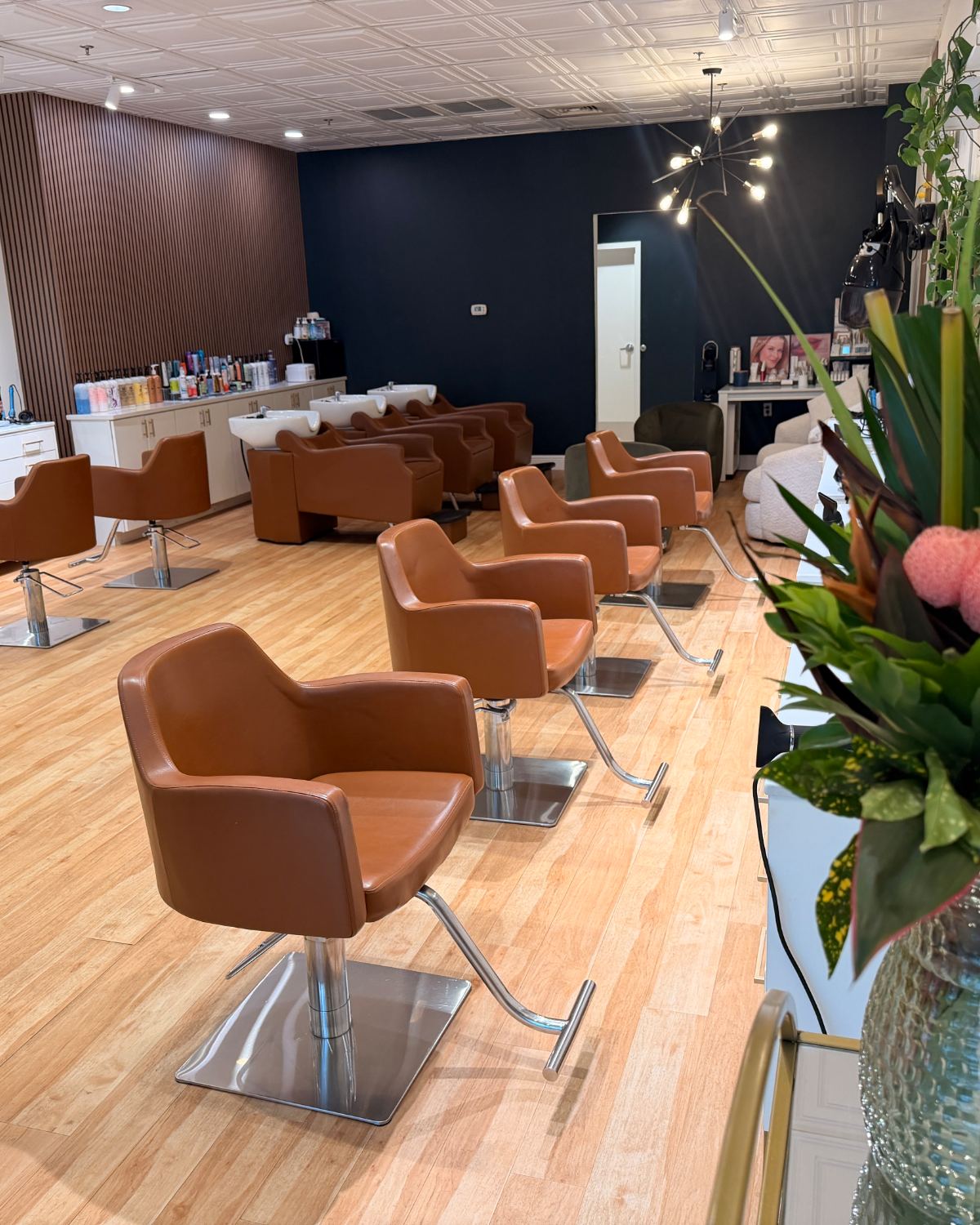 The styling floor at Canterbury & Co. Salon, Gulf Coast Town Center, Fort Myers.